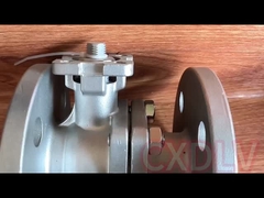 Extremidades dobro de duas partes portuárias completas de alta pressão da flange da válvula de bola do atuador elétrico