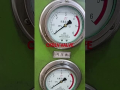 Ensaio de pressão da válvula de esferas de wafer de aço inoxidável PN16