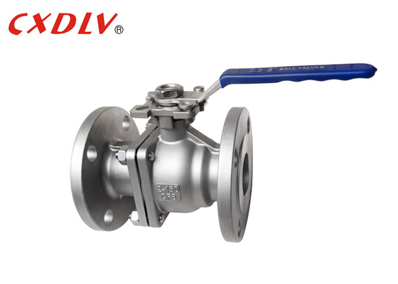 Válvula de esfera de aço inoxidável de extremidade de flange 150 LB com almofada de montagem
