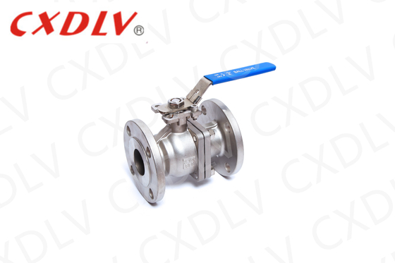 Valva de esferas de flange de aço carbono com material de esferas CF8