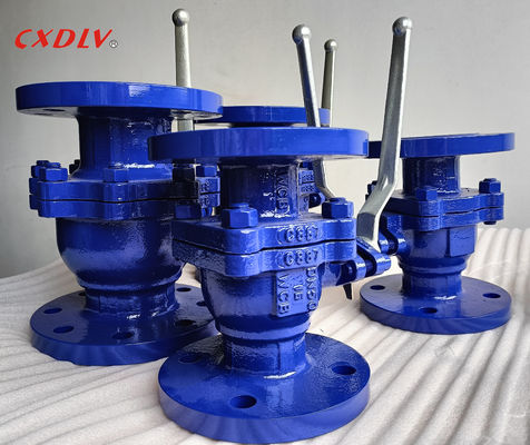 Válvula de esfera flangeada A216 Gr.WCB de 2 peças com alavanca PN16