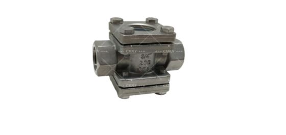 Indicador de Fluxo com Visor de Fundição de Precisão com Extremidades Rosqueadas