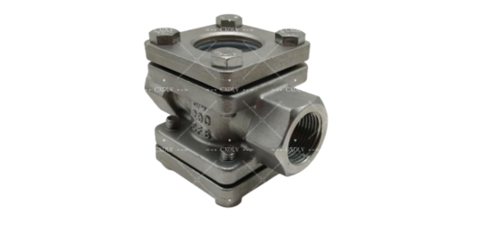 Indicador de Fluxo com Visor de Fundição de Precisão com Extremidades Rosqueadas