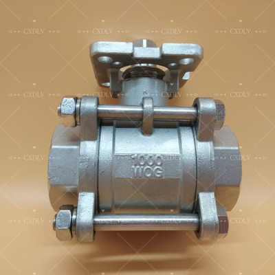 Válvula de esferas elétrica/pneumática de aço inoxidável - ligação NPT