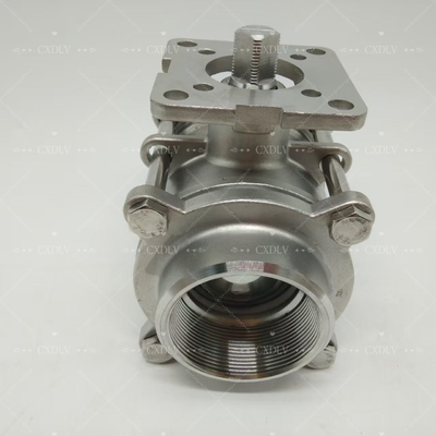 Válvula de esferas elétrica/pneumática de aço inoxidável - ligação NPT