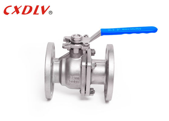 Válvula de Esfera Flangeada de 4 Polegadas e 150LB em Aço Inoxidável CF8 CF8M com Plataforma de Montagem Direta Válvula de Esfera Flutuante 2PC