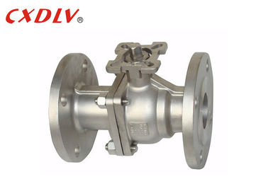 Válvula de flutuação completa alta da válvula de bola DN50 do porto da almofada de montagem PN16 2PC CF8