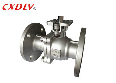 Tipo de montagem direto tamanho nominal DN50 da flange de válvula da bola dos SS do atuador bonde ~ DN200