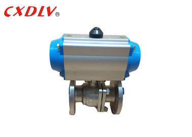 Válvula de controle atuada pneumática 150LB da válvula de bola da flange ativa dobro