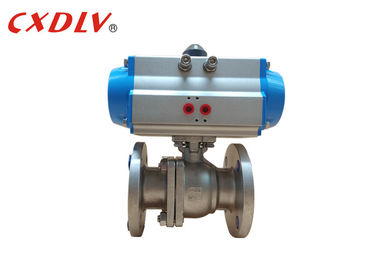 Dobro do RUÍDO que atua 2 extremidades de aço inoxidável da flange das válvulas pneumáticas DN50 da maneira