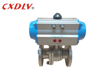 Do ar completo do porto de SS316 2PC válvula de bola atuada pneumática Q641F JIS10K 50A