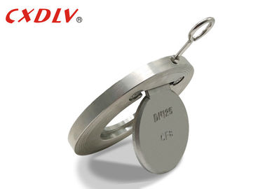 Único metal de aço inoxidável durável Seat da válvula de verificação CF8 da bolacha da mola do balanço PN16
