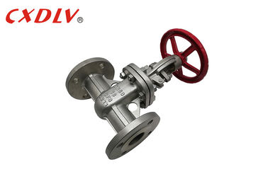 Selo de aço inoxidável do metal da válvula de porta terminada da flange do OEM com volante CF8 CF8M