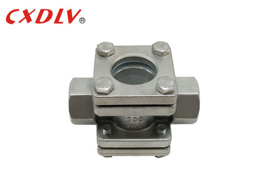 A planície rosqueou 3/4" o indicador PN16 do fluxo flangeou vidro de vista