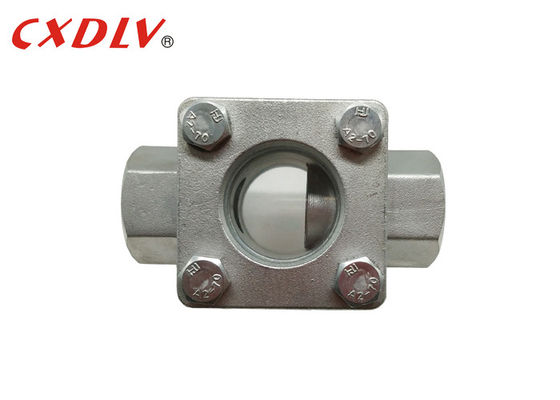 A planície rosqueou 3/4" o indicador PN16 do fluxo flangeou vidro de vista