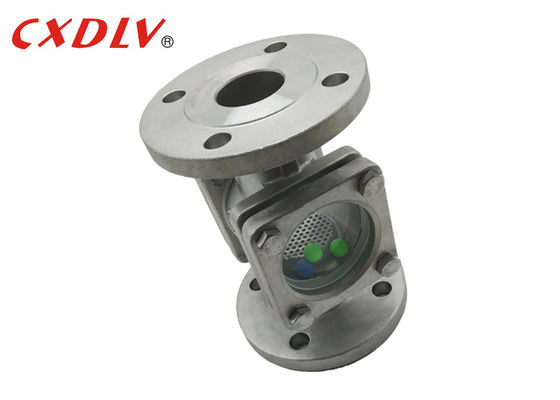 ANSI CF8 reto através do vidro de vista flangeado com bolas para dentro