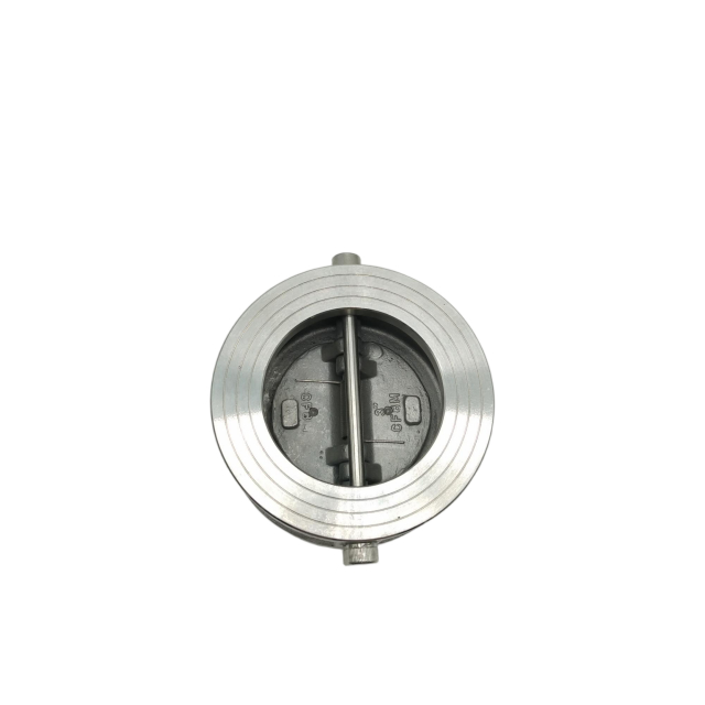 Válvula de controlo de dupla placa de aço inoxidável com resistência a altas temperaturas para óleo e gás de vapor de água