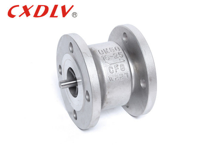 Tipo vertical ANSI a mola GB do silêncio da extremidade CF8 da flange da válvula de verificação