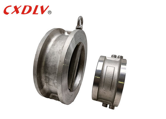 Tipo da tubulação dupla da placa da válvula de verificação porta dobro da bolacha de DN150 EPDM Seat do disco