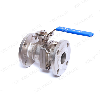 Aço inoxidável 304 316L válvula de esferas de flange Cf8m Manubrio Conexão final manual