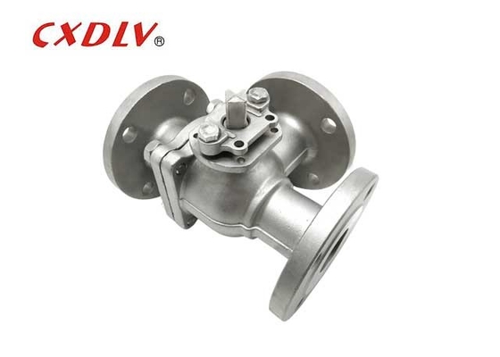 Manual de plataforma baixa de aço inoxidável 3 vias de válvula de esfera flange Conexão tipo T DN50 DN 80 DN 100