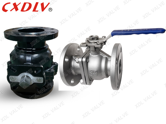Válvula de esferas com flange de aço carbono de assento RPTFE para aplicações de petróleo e gás
