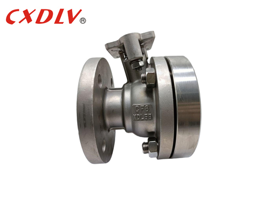 Válvula de Fundo Pneumática para Tanque com Base de Montagem ISO em Aço Inoxidável