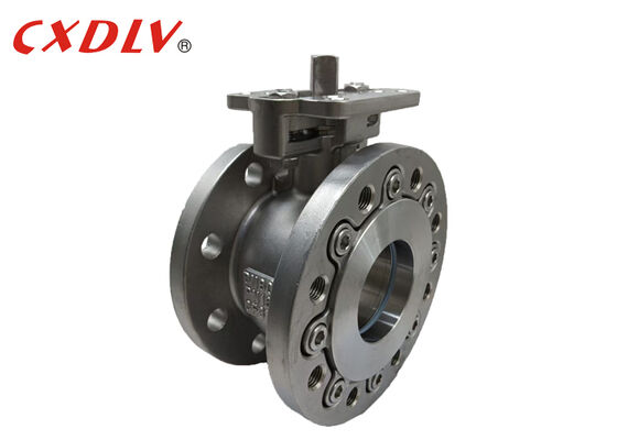 Through Hole & Thread Screwed Connection Wafer Type Full Bore Ball Valve Stainless Steel Body With ISO5211 Mounting Pad Flanged & Drilled PN16 RF
