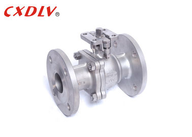 Tipo de montagem direto tamanho nominal DN50 da flange de válvula da bola dos SS do atuador bonde ~ DN200