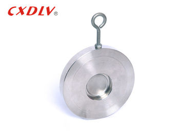 Tipo fino único Closing rápido do aço de molde da maneira da válvula de verificação uma da bolacha do disco