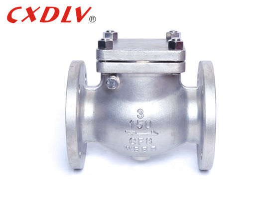 Tipo dobro de aço inoxidável do balanço válvula da flange do retorno não para a fonte de água