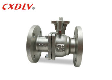 Duas partes da flange de aço inoxidável do dobro da válvula de bola furam completamente a estrutura Plateform alto