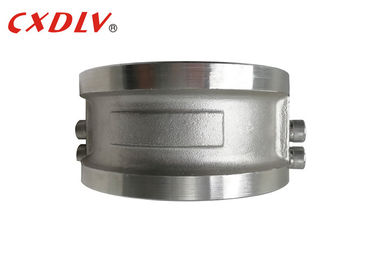 O metal duplo inoxidável/do aço carbono placa de verificação da válvula articulou o estilo DN50~DN600 da bolacha