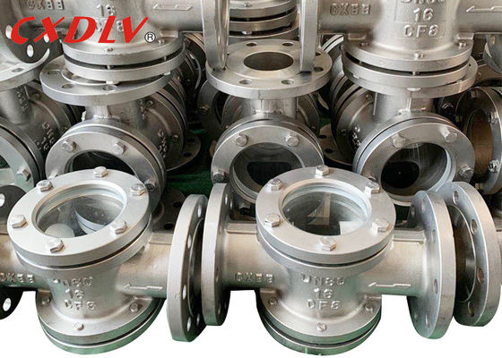 Vidro de vista de aço inoxidável reto redondo de CF8M WCB 150LB