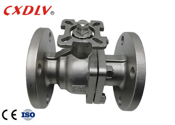 CF3M ANSI150 válvula de esferas de aço inoxidável 2 peças Full Port com ISO5211 TOP