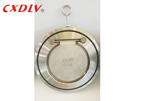 H74F válvula de controlo de placa única de aço inoxidável tipo wafer
